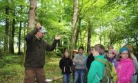 Ranger M. Rogel erklärt den Hirschlauf